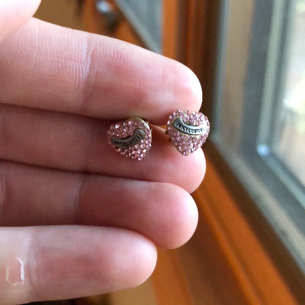 Pink Heart Juicy Couture Earrings